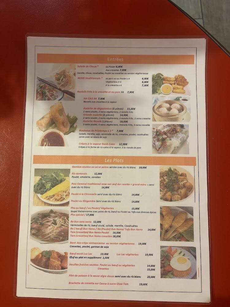 Le Cochinchine restaurant - Menu Image 3